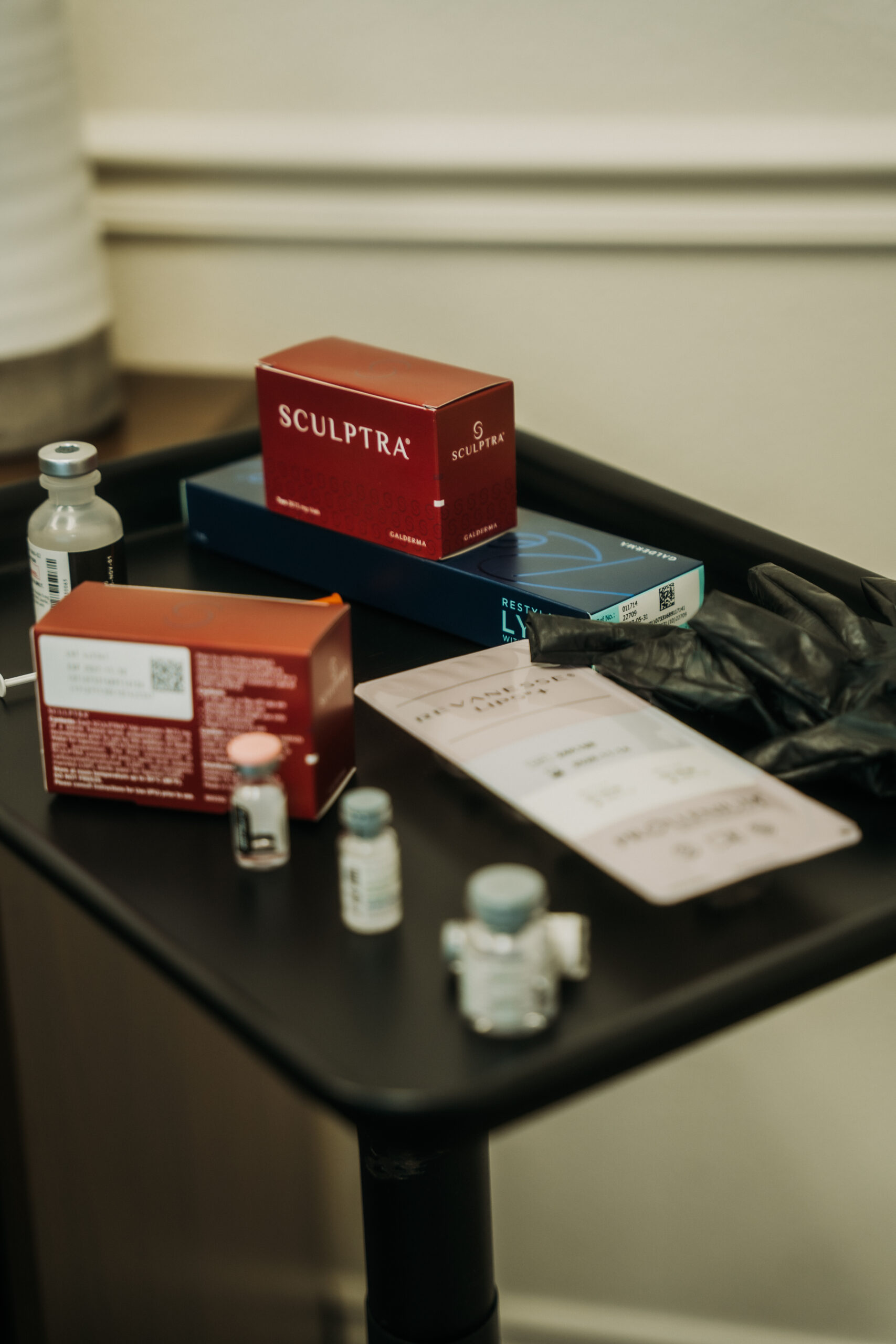 Sculptra product prepared for an injectable treatment at Revival